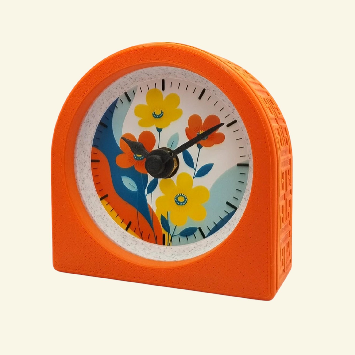 Orange desk clock
