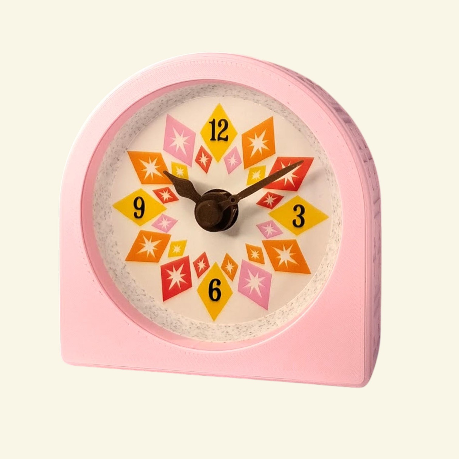 Pink desk clock