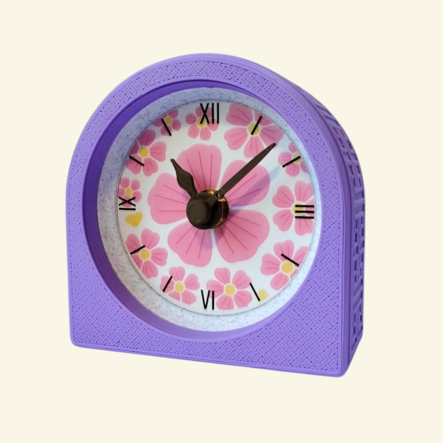 Purple desk clock