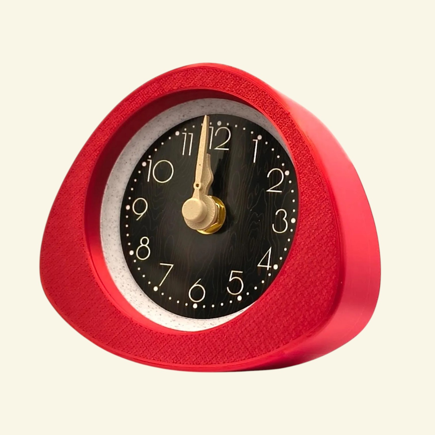 Red desk clock
