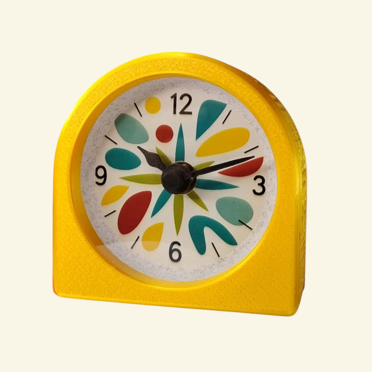 Yellow desk clock