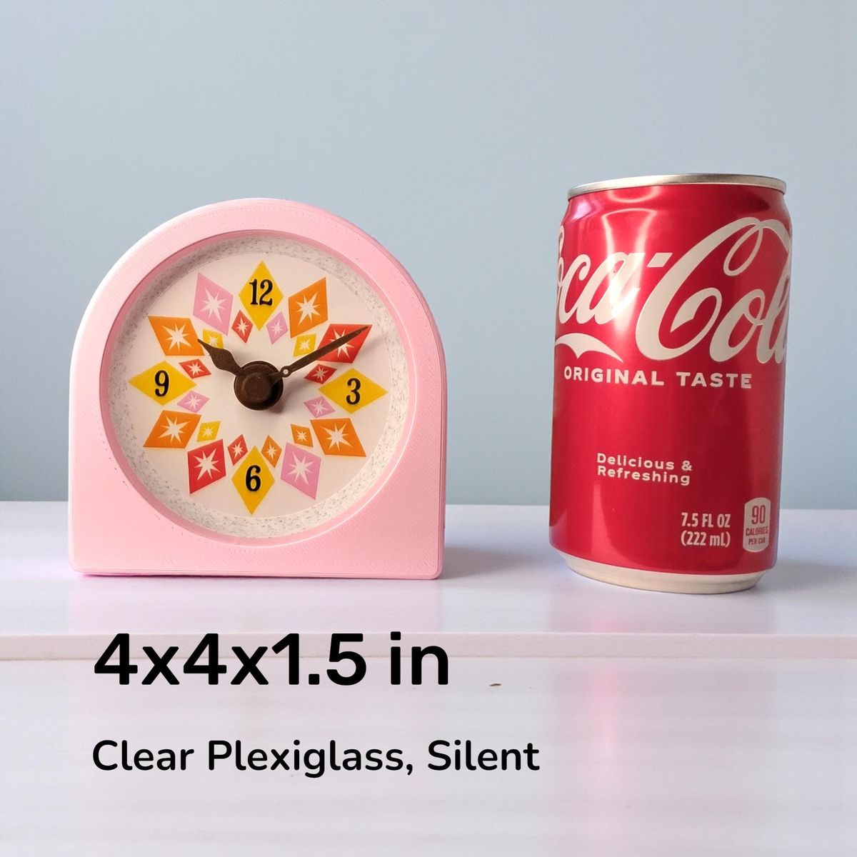 Blush Pink Starburst Clock — view 3