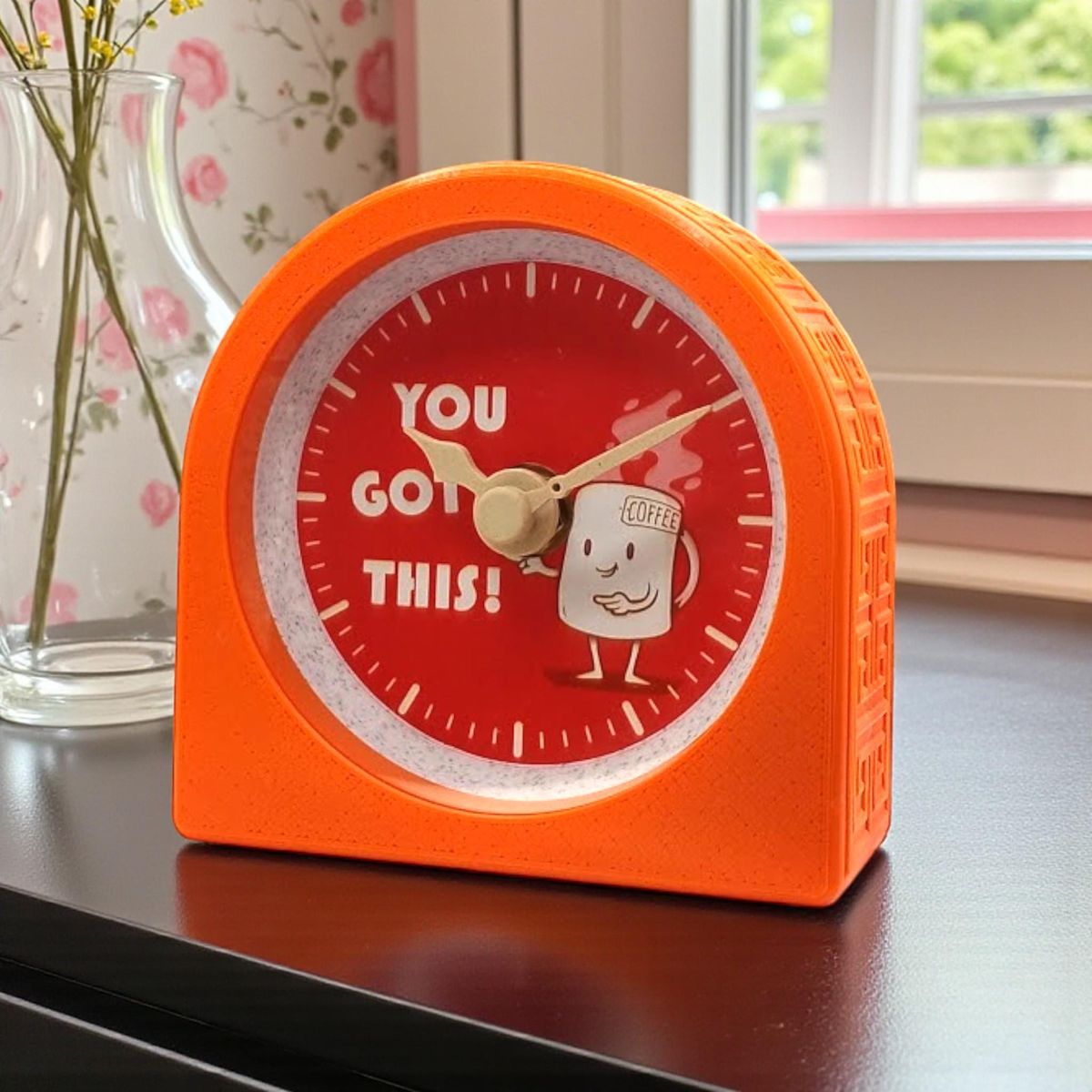 Orange You Got This Coffee Clock — view 2