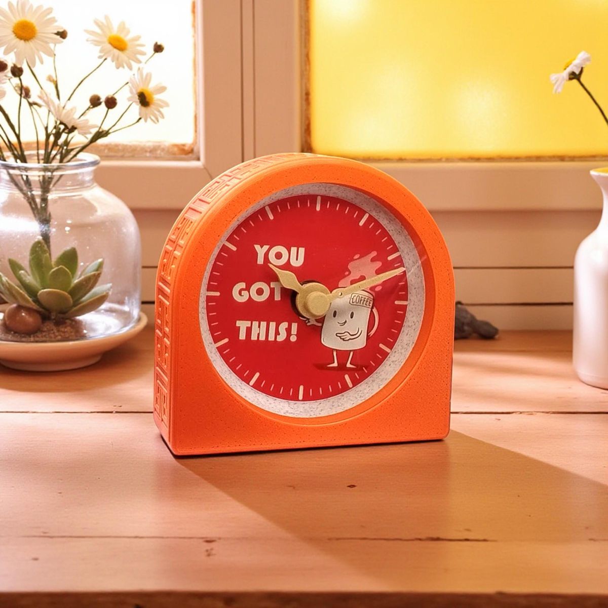 Orange You Got This Coffee Clock — view 3