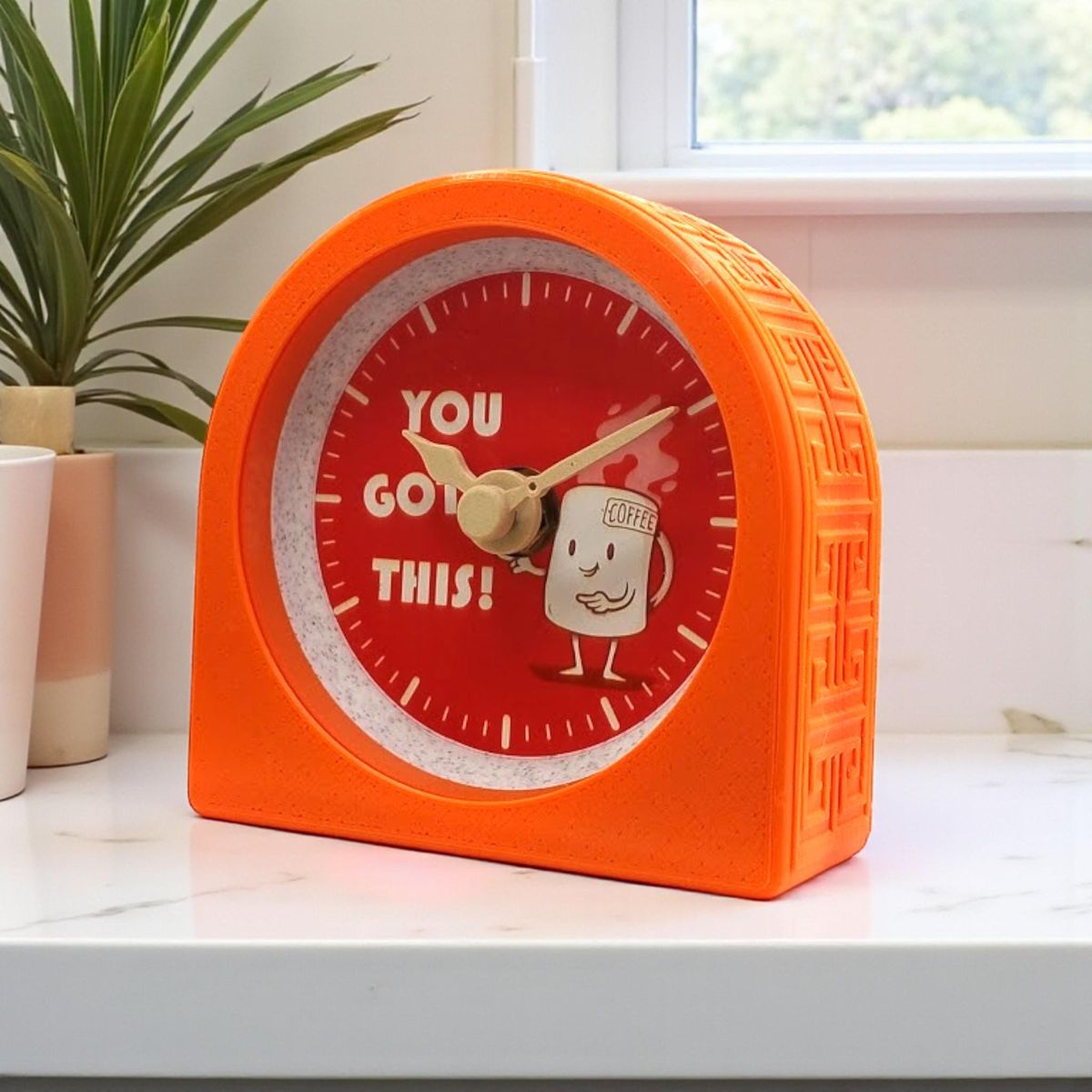 Orange You Got This Coffee Clock — view 5