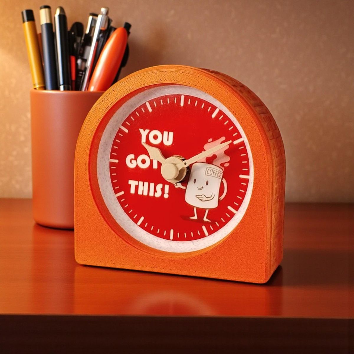 Orange You Got This Coffee Clock — view 10