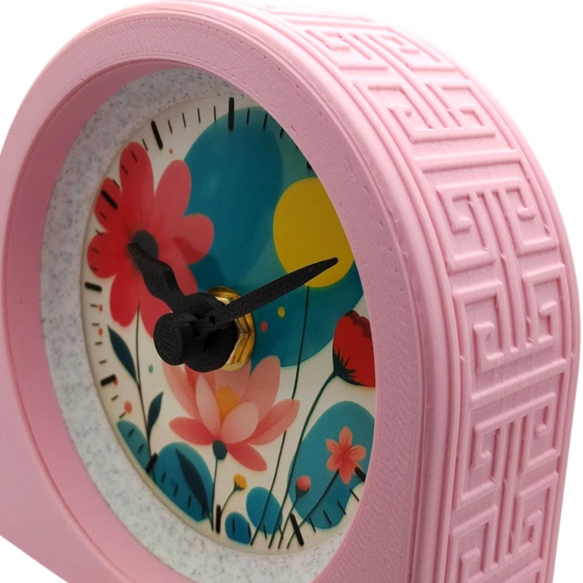 Pink Lotus Flower Clock — view 4