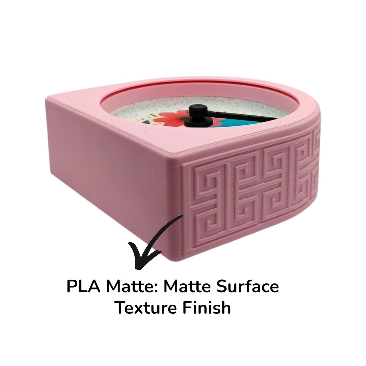 Pink Lotus Flower Clock — view 5