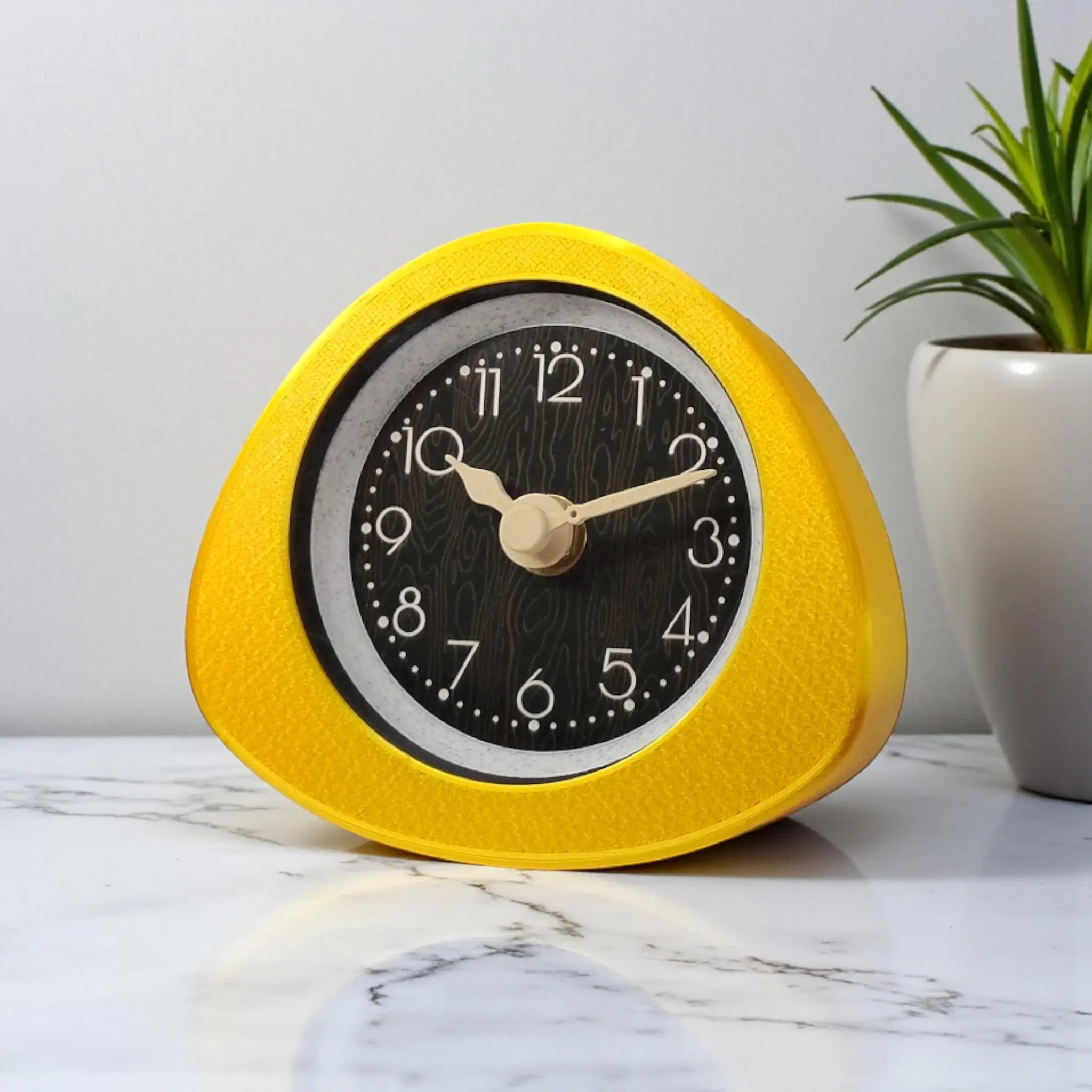 Triangle shape clock